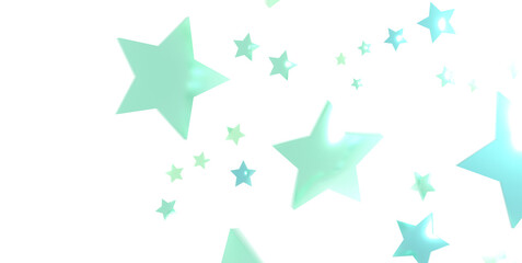 Silver stars of confetti. - png transparent