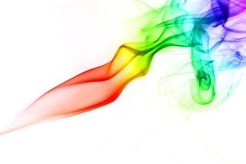 abstract mystical multi colored smoke