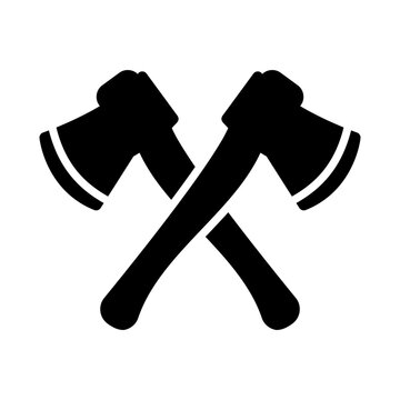 crossed black axes clip art preview