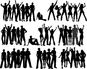 Huge selection of crowds of people