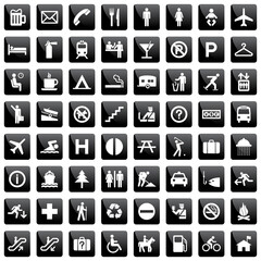 pictogram set (travel and vacation related)