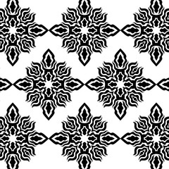 geometric cool abstract floral pattern