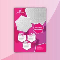 A flyer for a spa salon that says 50  off.