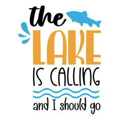 Fishing hand written lettering Mental health quote. Modern typographic slogan. Vector illustration