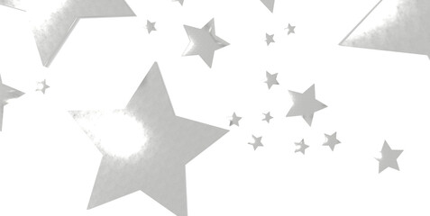 sparkles silver stars on white background with text place- Image - png transparent