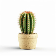 Cactus isolated. Illustration AI Generative.