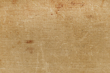 Texture of an old dirty bag. Material. Textile. Sackcloth. Canvas