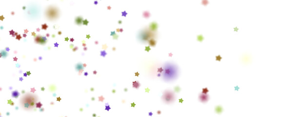 colorful stars background, sparkle lights confetti falling. magic shining Flying christmas stars on night  png transparent
