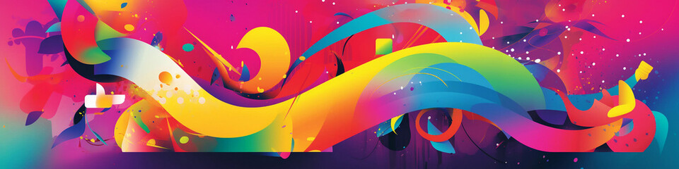 abstract colorful background with splashes