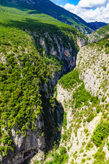 Mountain landscape, Verdon Gorge in France.