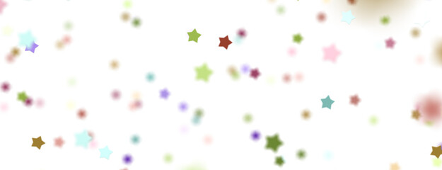 colorful Stars - Holiday decoration, glitter frame isolated - png transparent