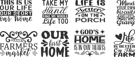 Farmhouse  Quotes SVG Bundle for T-shirt Design Bundle 