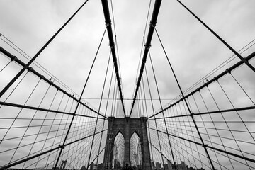 The Brooklyn Bridge in New York.