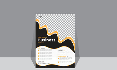 creative modern name card template vector
flyer and business card flat design template vector Black Technology business card clean design template