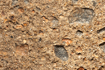 Texture of small stones. Sandy surface. stones