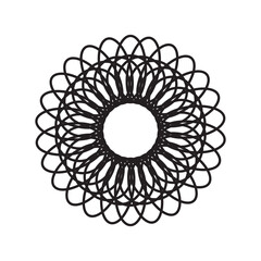 Circle radial motif icon