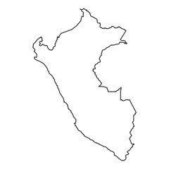 Peru map icon