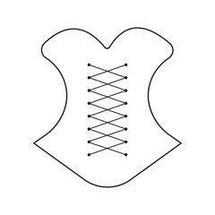 women's corset icon