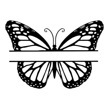 Butterfly Monogram SVG file, Butterfly Split Frame SVG file, Butterfly Circle Frame SVG, Butterfly svg cut file, Butterfly Name Sign svg