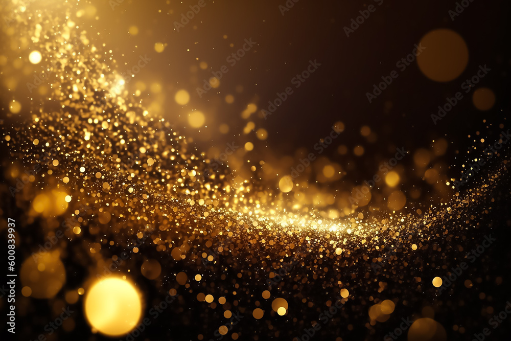 Wall mural glitters and bokeh abstract background