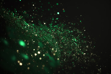 Glitters and bokeh abstract background