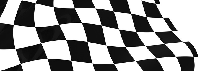 Black and white flag