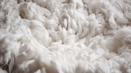 White cotton texture is soft, fluffy wadding background Generative AI