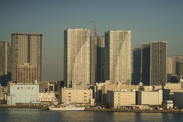 東京都中央区のタワーマンション群