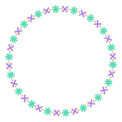 ethnic circle frame
