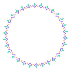ethnic circle frame
