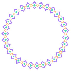 ethnic circle frame
