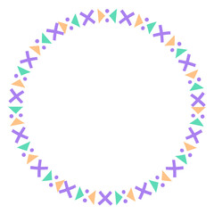ethnic circle frame
