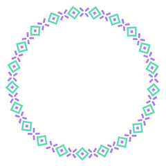 ethnic circle frame
