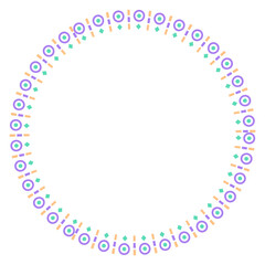 ethnic circle frame
