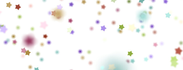 Fototapeta na wymiar colorful Stars - Festive christmas card. Isolated illustration white background. - png transparent