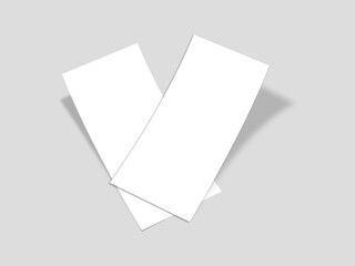 Blank dl flyer mockup 