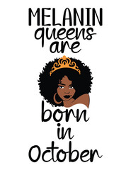 Melanin queens are born in October eps