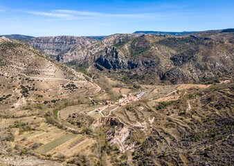 Viewpoint near Montoro de Mezquita in Teruel province, Spain