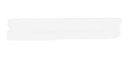 white oil paint brush line isolated