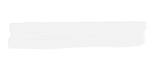 white oil paint brush line isolated