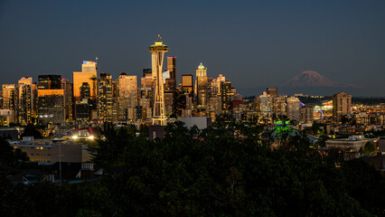 Fototapeta premium Seattle at sunset