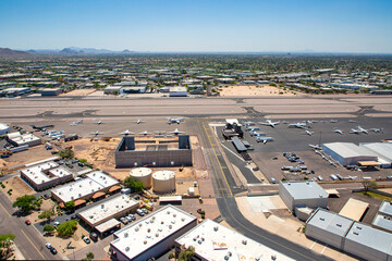 Airport Construction and aviation activity at the Scottsdale Airport