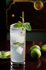 White Rum coctail Mojito drink