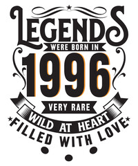 Legends typography print template design