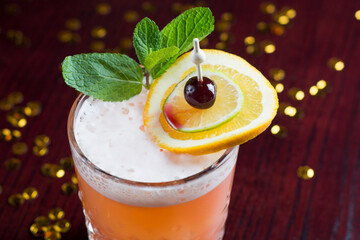 Frothy Orange Creamsicle Cocktail
