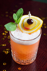 Frothy Orange Creamsicle Cocktail
