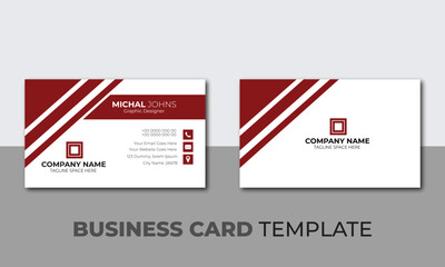 Modern presentation card with company logo. Visiting cards for business and personal use.	
