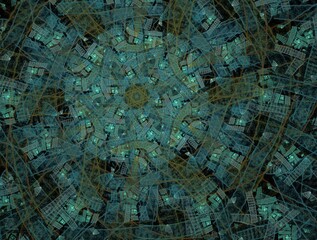 Imaginatory fractal abstract background Image