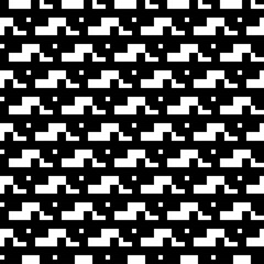 Repeated puzzle figures background. Seamless surface pattern design with mosaic ornament. Ethnic embroidery motif. Grid wallpaper. Digital paper for page fills, web designing, textile print. Vector.