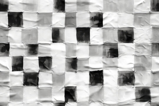 Grunge Karo Muster - Gingham Style - Nahtlos wiederholendes Muster